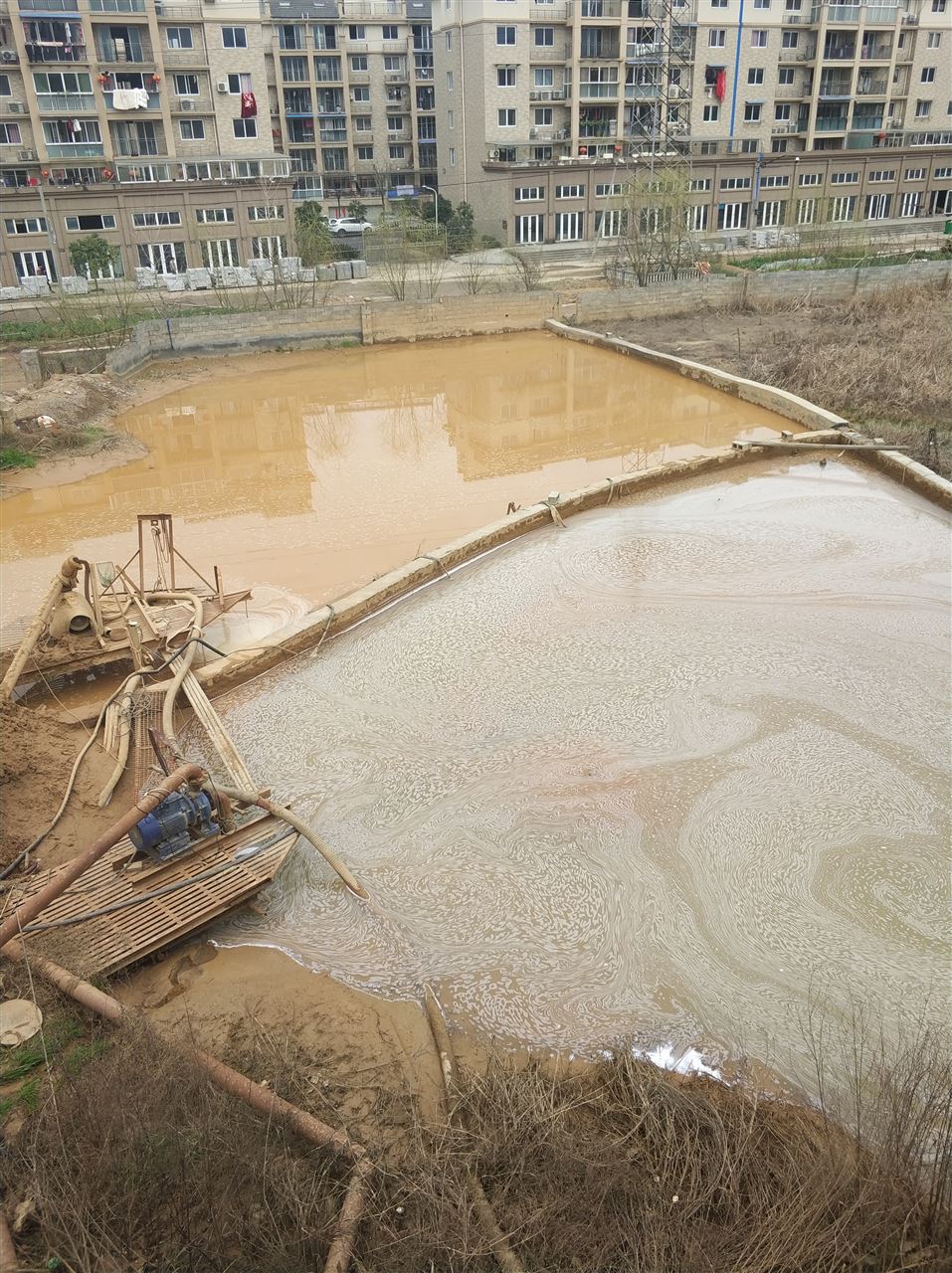 庆城沉淀池淤泥清理-厂区废水池淤泥清淤